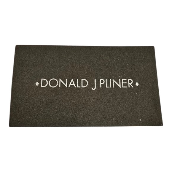 Donald J Pliner Plum/Wine/Burgundy Large Leather Handbag Purse Geometric Pattern - Picture 14 of 15